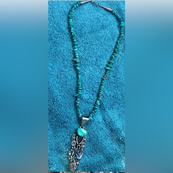 Alex Sanchez Navajo                              necklace ( signed  )❤️ - Picture 9 of 11